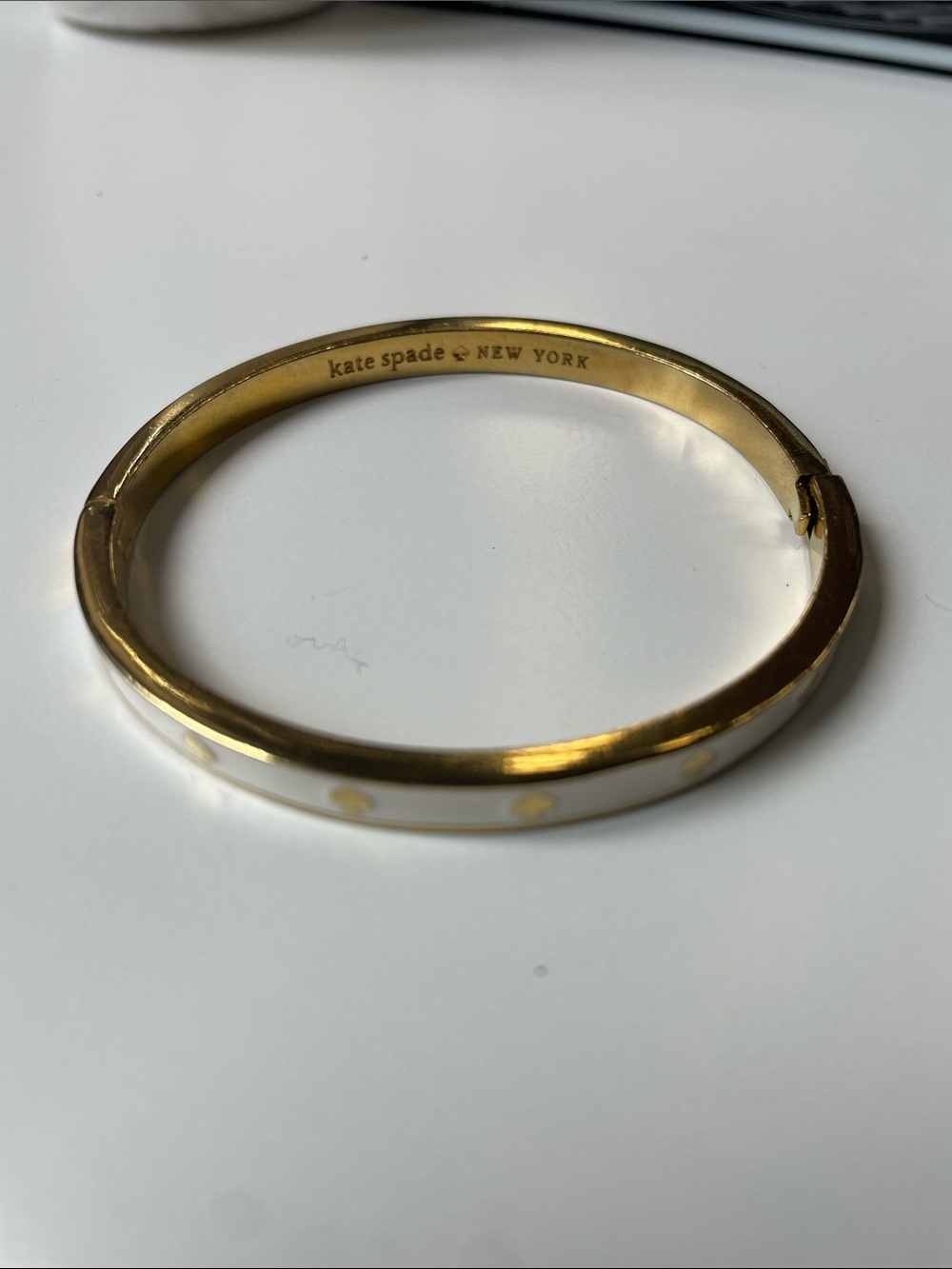 Kate Spade White Bangle Bracelet
